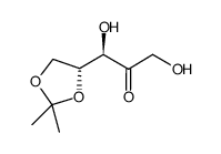 D-erythro-2-Pentulose, 4,5-O-(1-methylethylidene)- 结构式
