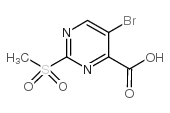 2-甲基磺酰基-5-溴嘧啶-4-羧酸 结构式