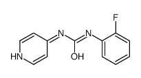 1-(2-氟苯基)-3-(4-吡啶基)脲 结构式