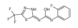 1-(2-氟苯基)-3-[5-(三氟甲基)-1,3,4-噻二唑-2-基]脲 结构式