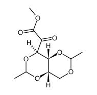 L-lyxo-2-Hexulosonic acid, 3,5:4,6-di-O-ethylidene-, methyl ester (9CI) 结构式