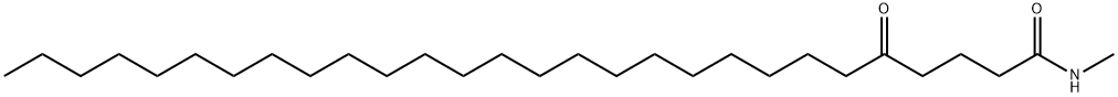 N-甲基-5-氧代二十八烷酰胺 结构式