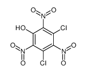 3,5-二氯-2,4,6-三硝基苯酚 结构式