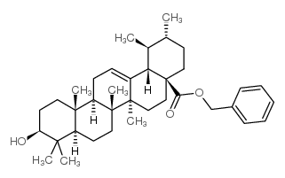 乌索酸苄酯 结构式