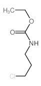 N-(3-氯丙基)氨基甲酸乙酯 结构式
