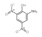 2-氨基-4,6-二硝基苯酚 结构式