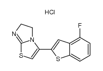 3-(4-氟苯并[b]噻吩-2-基)-5,6-二氢咪唑并[2,1-b]噻唑盐酸盐 结构式