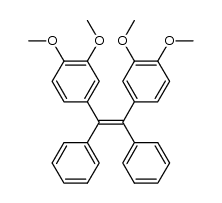 Benzene, 1,1'-(1,2-diphenyl-1,2-ethenediyl)bis[3,4-dimethoxy- (9CI) 结构式