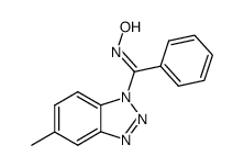 （5-甲基-1H-苯并三唑-1-基）苯基甲酮肟 结构式