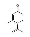 (4S)-3-甲基-4-(1-甲基乙烯基)-2-环己烯-1-酮 结构式