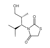 2,4-Thiazolidinedione, 3-[(1S,2R)-3-hydroxy-2-methyl-1-(1-methylethyl)propyl]- 结构式