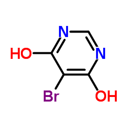 4,6-二羟基-5-溴嘧啶 结构式