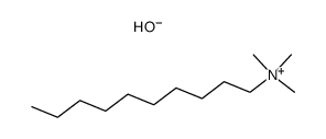 N,N,N-三甲基-1-癸铵氢氧化物 结构式