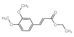 3-(3,4-二甲氧基苯基)丙烯酸乙酯 结构式