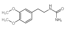 1-(3,4-二甲氧基苯乙基)脲 结构式