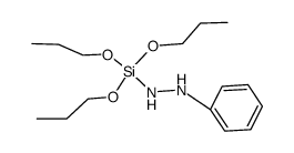 1-苯基-2-(三丙氧基硅基)肼 结构式