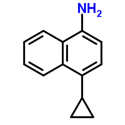 4-环丙基-1-萘胺 结构式