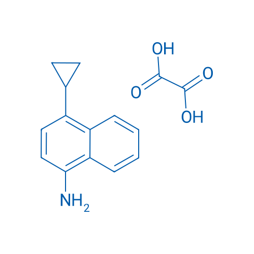 4-环丙基萘-1-胺草酸盐 结构式