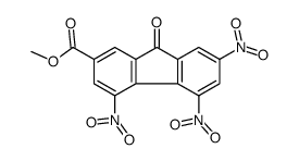 9H-Fluorene-2-carboxylic acid, 4,5,7-trinitro-9-oxo-, methyl ester 结构式