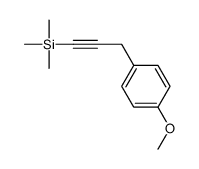 Benzene, 1-methoxy-4-[3-(trimethylsilyl)-2-propyn-1-yl]- 结构式