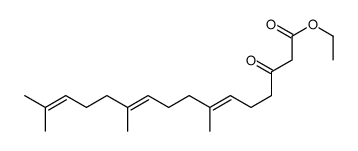 (6E,10E)-7,11,15-TRIMETHYL-3-OXOHEXADECA-6,10,14-TRIENOIC ACID, ETHYL ESTER, (MIXTURE OF ISOMERS) 结构式