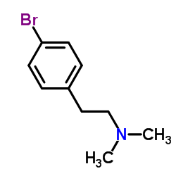 2-(4-溴苯基)-N,N-二甲基乙胺 结构式