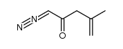 1-重氮-4-甲基-4-戊烯-2-酮 结构式