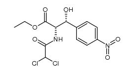 N-二氯乙酰基-β-羟基-4-硝基-L-苯丙氨酸乙酯(βR) 结构式