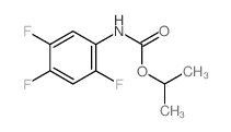 2,4,5-三氟苯基氨基甲酸异丙酯 结构式