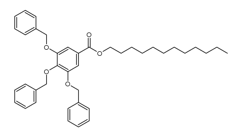 Benzoic acid, 3,4,5-tris(phenylmethoxy)-, dodecyl ester 结构式