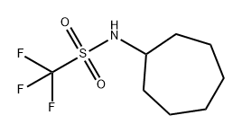 N-环庚基-1,1,1-三氟甲磺酰胺 结构式