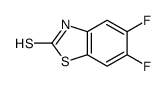 2-巯基-5,6-二氟苯并噻唑 结构式