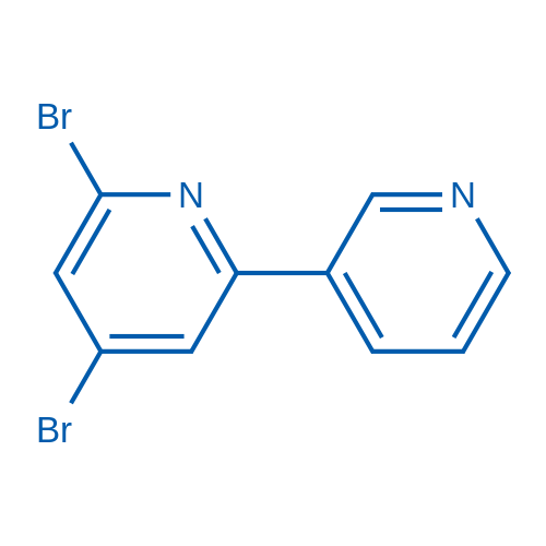 4,6-二溴-2,3'-联吡啶 结构式