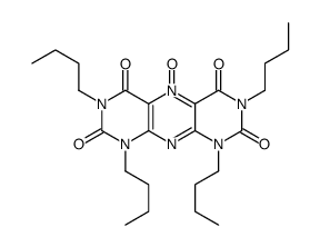 1,3,7,9-四丁基嘧啶并[5,4-g]蝶啶四酮5-氧化物 结构式