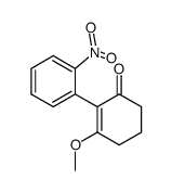 3-甲氧基-2-(2-硝基苯基)-2-环己烯-1-酮 结构式