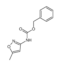 5-甲基-3-异恶唑基氨基甲酸苄酯 结构式