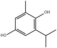 2-甲基-6-(1-甲基乙基)-1,4-苯二酚 结构式