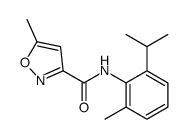 5-甲基-N-(2-甲基-6-异丙基苯基)异恶唑-3-甲酰胺 结构式