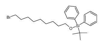 Benzene, 1,1'-[[(9-bromononyl)oxy](1,1-dimethylethyl)silylene]bis- 结构式