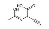 2-乙酰氨基-2-氰基乙酸 结构式