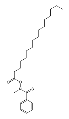 Hexadecanoic acid, methyl(phenylthioxomethyl)azanyl ester 结构式