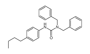 Urea, N'-(4-butylphenyl)-N,N-bis(phenylmethyl)- 结构式
