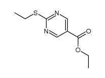 2-(乙硫基)-5-嘧啶甲酸乙酯 结构式