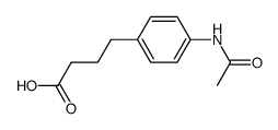 4-乙酰氨基苯丁酸 结构式