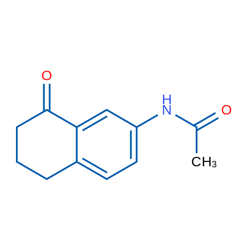 N-(8-氧代-5,6,7,8-四氢萘-2-基)乙酰胺 结构式