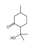 2-(1-羟基-1-甲基乙基)-5-甲基环己酮 结构式