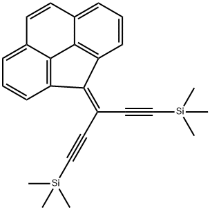 4H-Cyclopenta[def]phenanthrene, 4-[3-(trimethylsilyl)-1-[2-(trimethylsilyl)ethynyl]-2-propyn-1-ylidene]- 结构式