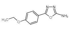 5-(4-乙氧基苯基)-[1,3,4]噁二唑-2-胺 结构式