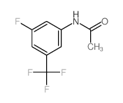 N-[3-氟-5-(三氟甲基)苯基]乙酰胺 结构式