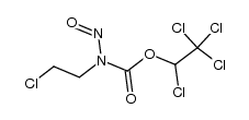 N-(2-氯乙基)-N-亚硝基氨基甲酸-1,2,2,2-四氯乙酯 结构式